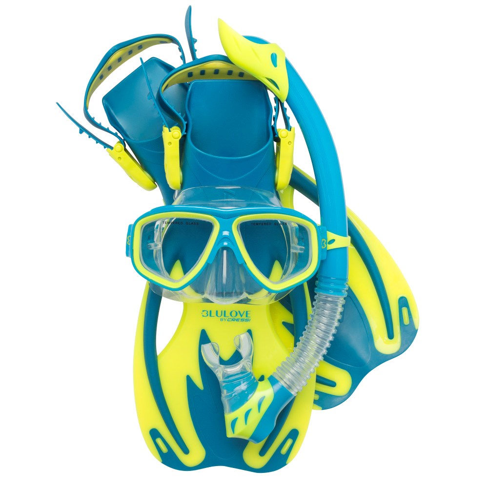 cressi scuba gear Cressi Rocks Junior Snorkel Set – Swan Dive